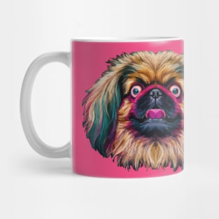 Fluffy Pekingese Bork Art Mug